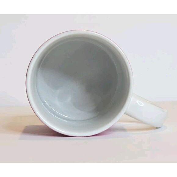 Colts Pink/ White Horseshoe Logo Mug  (please see photos for spots in glazing) - Picture 5 of 6